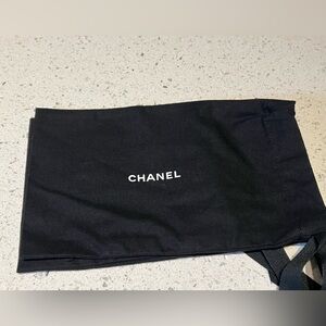 CHANEL Black Logo Dust Bag
